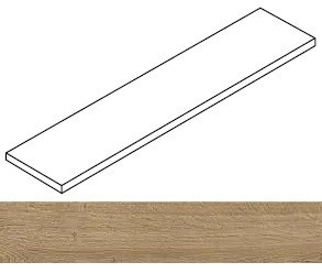 Ступень угловая Fusion Oak Golden Scalino Ang. Sx 33x120 керамогранит матовая Atlas Concorde 620070003287