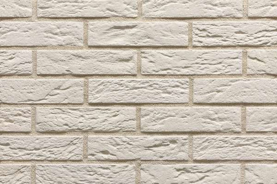Настенная плитка Рядовой элемент Кирпич Римский 13.00.Р, шов 10, Белый 5х20.3 Феодал матовая 00000040020