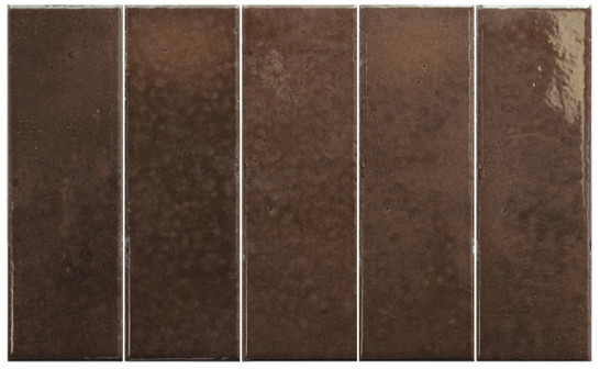 Керамогранит 32340 Bohemian Coffee Quartz 6х18.6 Equipe глянцевый, рельефный (рустикальный) настенная плитка УТ-00066819