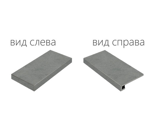 Ступень угловая Материя Карбонио Левая/Materia Carbonio Scalino Angolare Sinistro 33х120 керамогранит фото Ступень угловая Материя Карбонио Левая/Materia Carbonio Scalino Angolare Sinistro 33х120 керамогранит