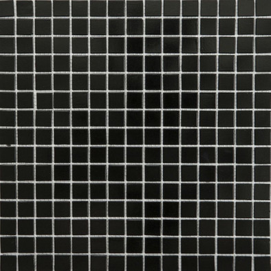 Мозаика GL42014 стекло 32.7x32.7 см глянцевая чип 20x20 мм, черный