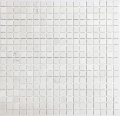 Мозаика Orro Mosaic Atlantida Tum камень 30.5х30.5 см матовая чип 15х15 мм, белый
