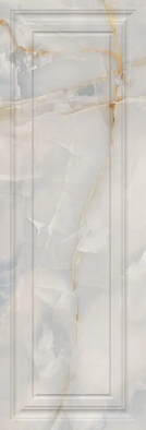 Настенная плитка Royal Cornice Silver Rettificato 30х90 Novacera глянцевая керамическая NC93007BF