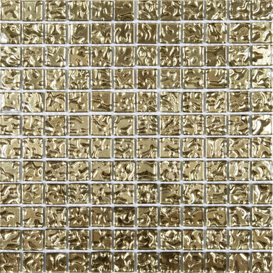 Мозаика Imagine Lab HT170-23 (gold) стекло 30х30 см глянцевая чип 23х23 мм, золотой-oro-gold