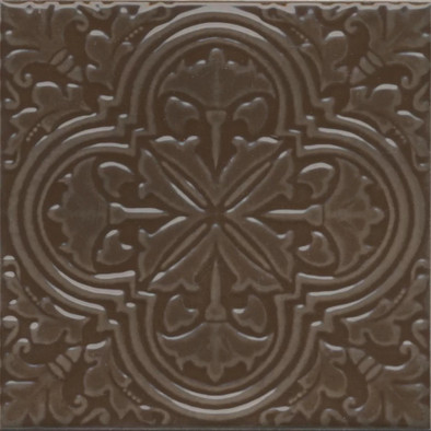 Декор KMD3STA005BN Фес Коричневый глянцевый 15x15x0,77 Kerama Marazzi керамический