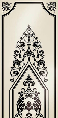Декор Ad Personam Arabesque Nero 50x100 Petracer`s матовый керамический TR ARABESQUE 05