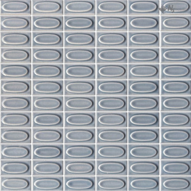 Мозаика NSmosaic R-364 керамика глянцевая 30х30 см чип 23х48 мм, серый