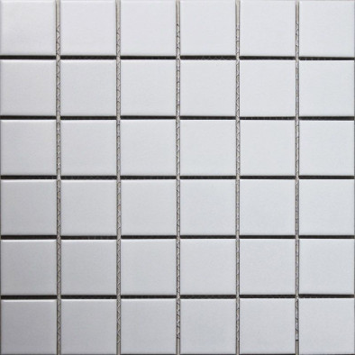 Мозаика Керамическая White Matt 48x48 (ID1005) 306х306х6