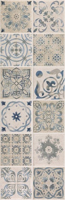 Настенная плитка Mosaico Antique Grey -ректификат/ белая глина 30x90 матовая керамическая