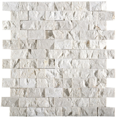 Мозаика Elite Brick Creams мрамор 29х31.5 см матовая, рельефная чип 2.6х4.8 мм, бежевый