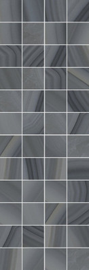 Декор Agat Мозаичный Серый MM60085 20х60 Laparet глянцевый керамический х9999217172