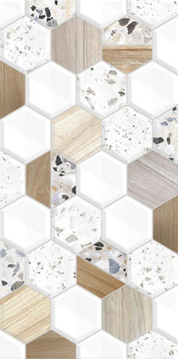 Настенная плитка TWU09BLB014 рельефная Bilbao 249х500х8 Almaceramica  глянцевая керамическая