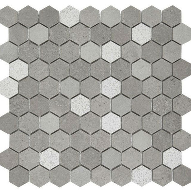 Мозаика SHG3S-1 камень 29.5x30.5 см матовая чип 23x23 мм, серый