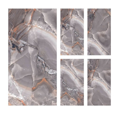 Керамогранит Opera Onyx Grey Highglossy Maimoon 80x160 полированный универсальный