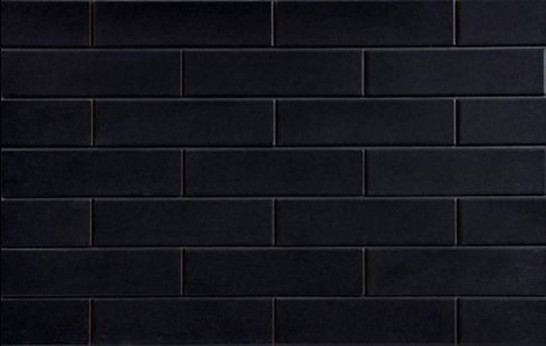Клинкерная Glazed Facade Nero 24.5х6.5 Cerrad рельефная настенная плитка