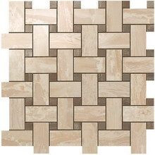 Декор мозаика S.M. Woodstone Champagne Twist Mosaic / S.M. Вудстоун Шампань Мозаика Твист керамический фото Декор мозаика S.M. Woodstone Champagne Twist Mosaic / S.M. Вудстоун Шампань Мозаика Твист керамический