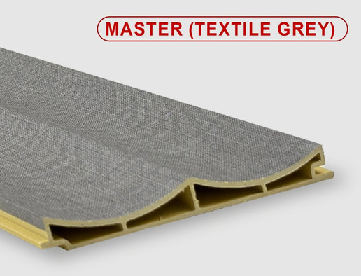 Стеновая панель Master textile grey Bonaparte бамбук с добавлением древесного волокна матовая, рифленая 2800х140х15 мм