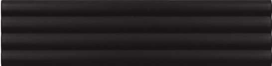 Настенная плитка Costa Nova Onda Black Matt 5x20 Equipe матовая керамическая 28521