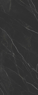 Керамогранит Calacatta Black Rain 3+ 120x300 Laminam Diamond матовый, рельефный (рустикальный) настенная плитка LAMF011796