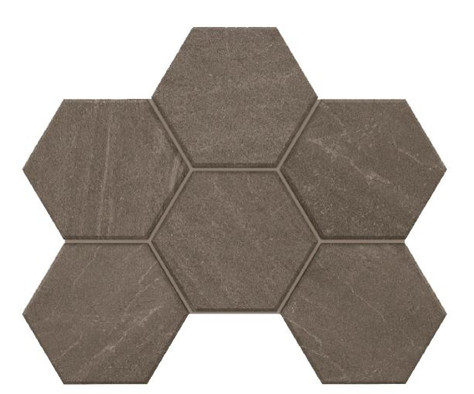 Мозаика GB03 Hexagon 25x28,5 керамогранит матовая, серый