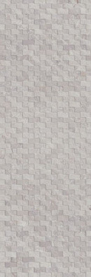 Настенная плитка Deco Image (Mirage) Silver (4p/c)-33,3x100 рельефная (структурированная), матовая керамическая