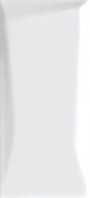 Настенная плитка Evolution рельеф белый (EVG052) 20x44 глянцевая керамическая