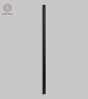Рейка LineArt ECO952B Alpine Walls черная 2900х19х12 мм