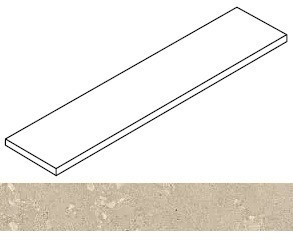 Ступень угловая Rinascente Fusion Agglomerate Light Scalino Angolare Sx 33x120 керамогранит матовая Atlas Concorde 620070003275