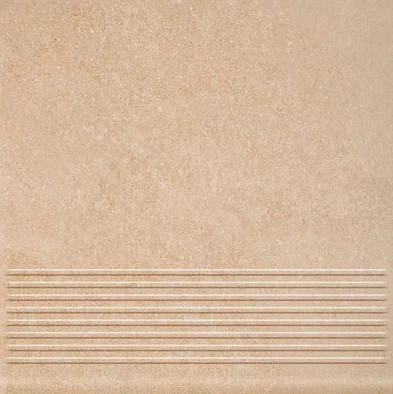 Ступень фронтальная Mattone Sabbia Beige Stopnica Prosta 30х30 клинкер матовая Paradyz Ceramika