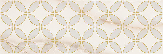 Декор Happy Oxy бежевый 20х60 Laparet глянцевый керамический