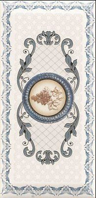 Декор Imperial Azul 3 10х20 глянцевый керамический