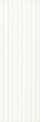 Настенная плитка Elanda Bianco Stripes Paradyz Ceramika 25x75 рельефная (структурированная), матовая керамическая 5900139098235
