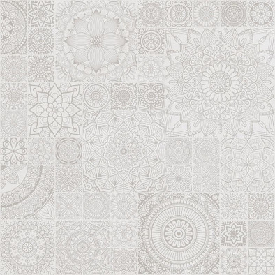 Керамогранит Mandala Bianco 60x60 Colortile carving, матовый универсальный