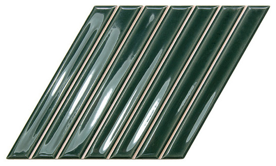 Настенная плитка Spike Bars B Royal Green 15х25.9 Wow глянцевая керамическая 135025