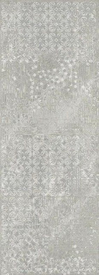 Декор Decor Grey Ornato 25.1x70.9 глянцевая керамический