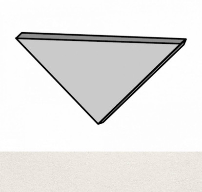 Вставка 3D Wall Carve Field White Corner A.E. (A6OD) 1,4х1,4 Atlas Concorde Italy матовая керамическая