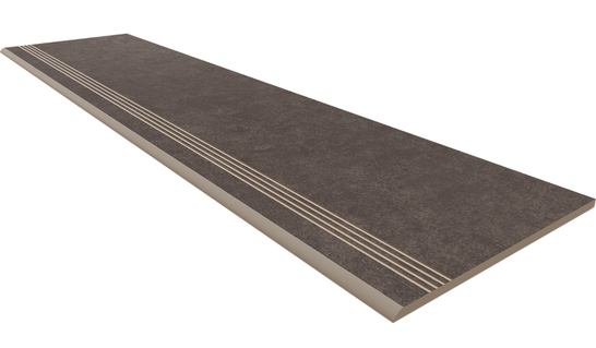 Ступень фронтальная CA05 30x120 Неполированная (с насечками) керамогранит Estima Cave 70148