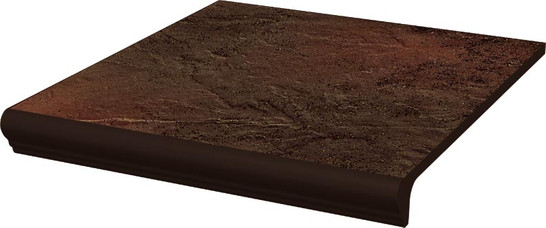 Ступень фронтальная Semir Brown Kapinos Stopnica Prosta 29.5х32.8 клинкер матовая Paradyz Ceramika