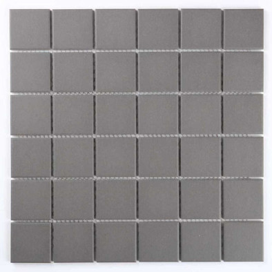 Мозаика Bonaparte Arene Graphite керамогранит 30.6х30.6 см матовая чип 48х48 мм, серый