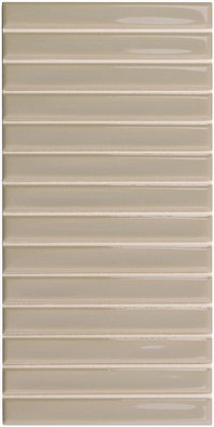 Настенная плитка Sb Greige 12,5x25 Wow глянцевая, рельефная (структурированная) керамическая 128698