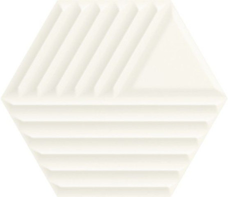 Настенная плитка Woodskin Bianco Heksagon Struktura C 17.1x19.8 матовая керамическая