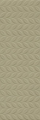 Настенная плитка RA6N Vida Struttura Foglia 3D Verde Rett 30x90 Marazzi Ragno матовая керамическая УТ-00027989