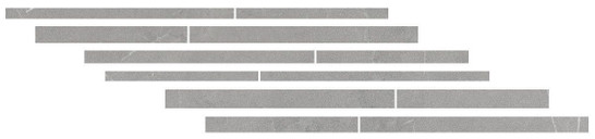 Мозаика Allure Mureto 3d Mosaic Grey Soft 15x60 керамогранит Living Ceramics матовая, серый LV11152
