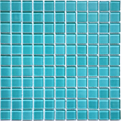 Мозаика Coral sea 30х30 стекло глянцевая, голубой