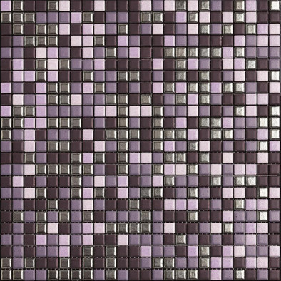 Мозаика Mix Standard Metropolitan 2 керамика 30х30 см Appiani матовая чип 12х12 мм, розовый, серый, фиолетовый XMBM 402