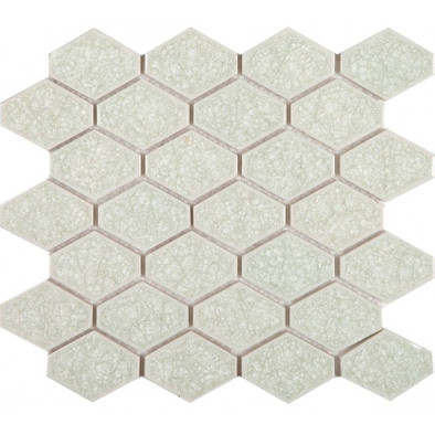 Мозаика Rombo Crema керамика 25х22.9 см глянцевая чип 58x45 мм, бежевый