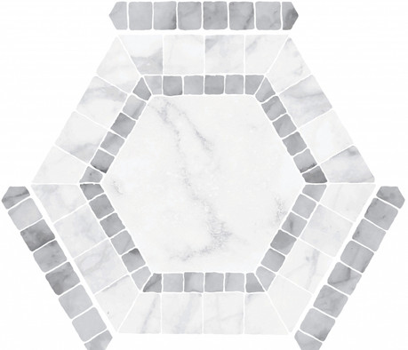 Керамогранит Ibiza White 22x25 Monopole матовый напольный 71245