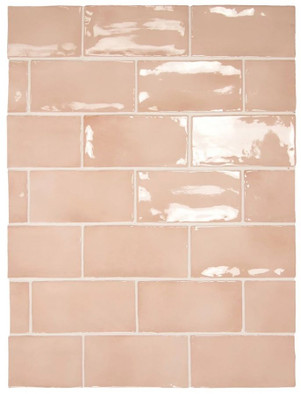 Настенная плитка 26904 Manacor Blush Pink 7,5х15 см Equipe глянцевая керамическая