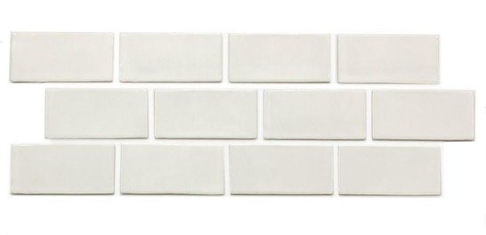 Мозаика PQ73150-03 керамика глянцевая  7.3х15 см, белый