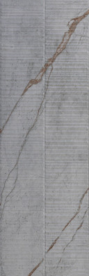 Настенная плитка Имола 867 Рельеф Вертикальный 32.5х100 Eurotile Ceramica матовая, рельефная (структурированная) керамическая